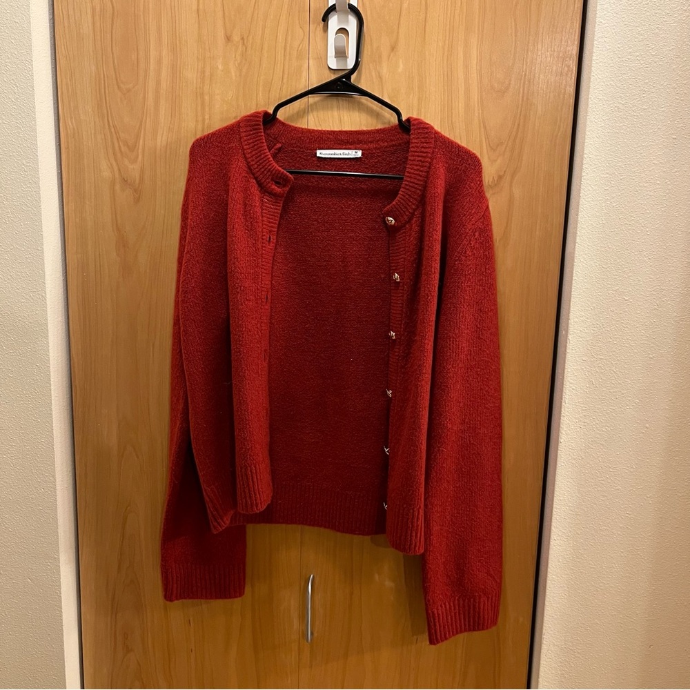 Women's Red Cardigan